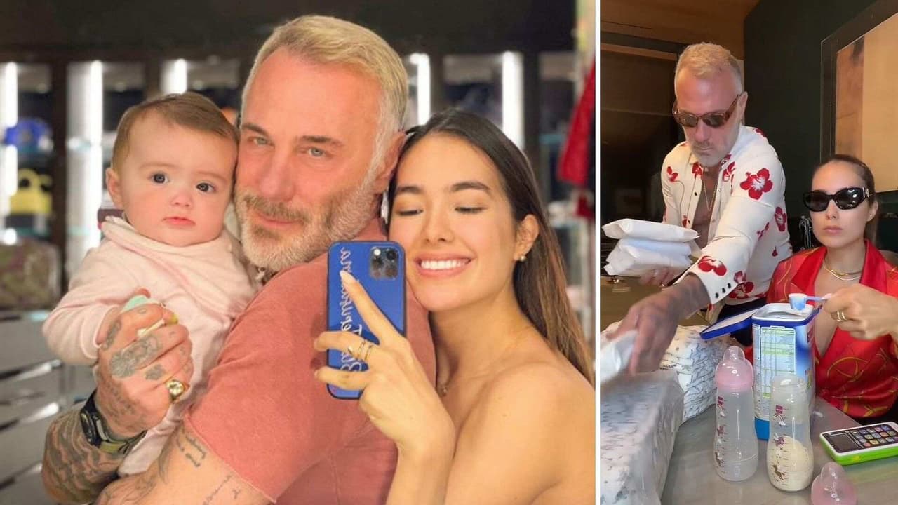 Entre pañales y mamilas: La nueva vida de Sharon y Gianluca Vacchi