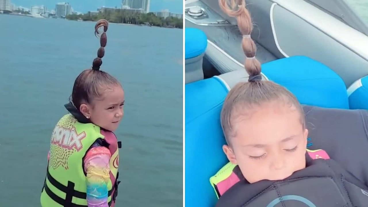 Reni, hija de Jacky Bracamontes, se vuelve a quedar dormida, y para su papá ya no es novedad: ‘Qué raro’