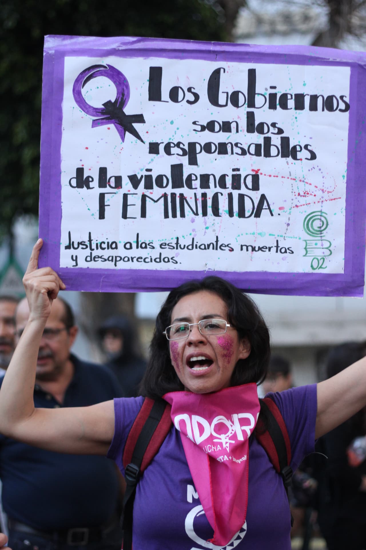 "Los gobiernos son los responsables de la violencia feminicida. Justicia a las estudiantes muertas y desaparecidas".
