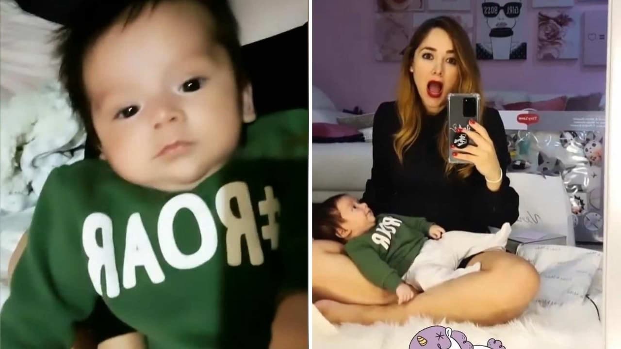 Este es el momento exacto en el que André, hijo de Sherlyn, le robó cámara a su mamá con un fuerte pun