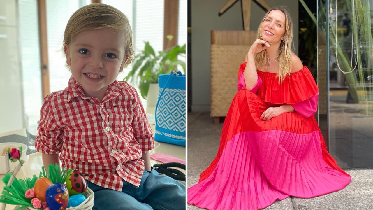 Érika Zaba pasa una tarde llena de arena con su hijo Emiliano