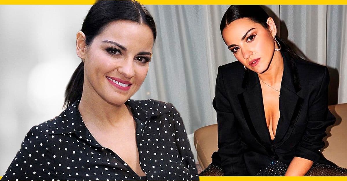 Maite Perroni luce impecable outfit negro ¡y es la futura mamá más trendy!