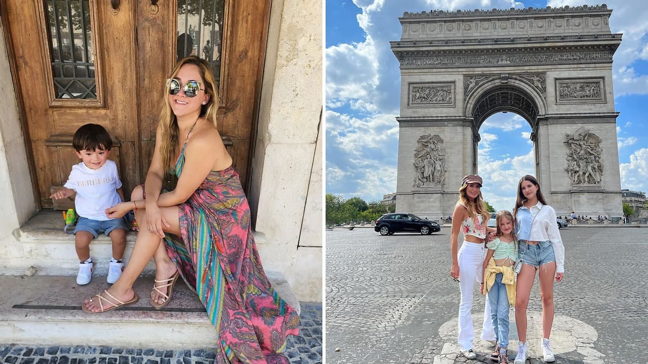 Sherlyn y Geraldine Bazán se van con todo y sus hijos a París