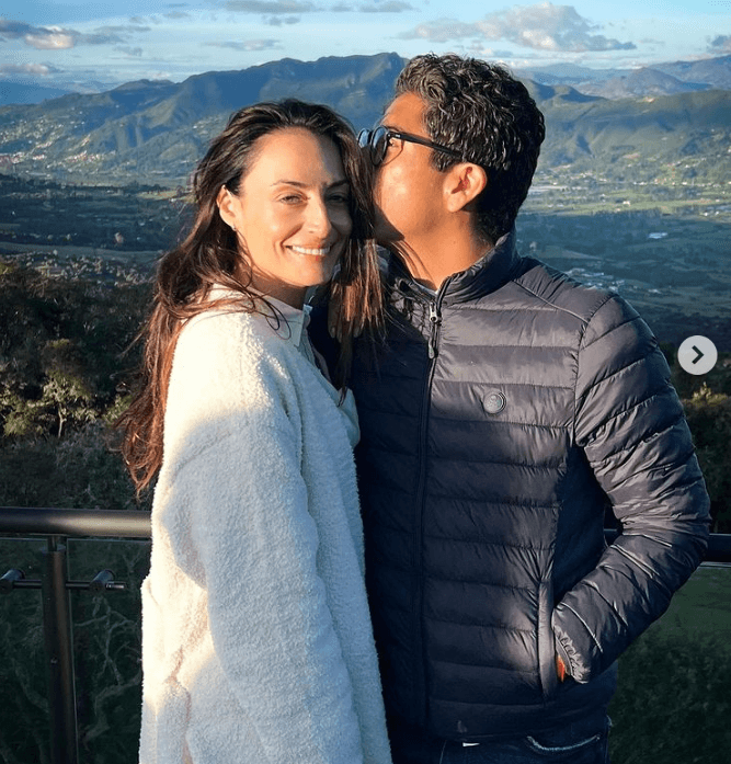 Marimar Vega junto a su esposo Jerónimo