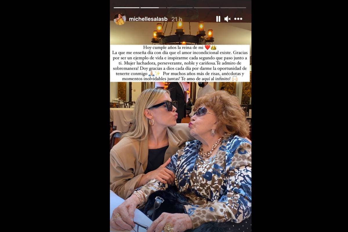 Michelle Salas le dedica amorosa felicitación a Silvia Pinal por cumple