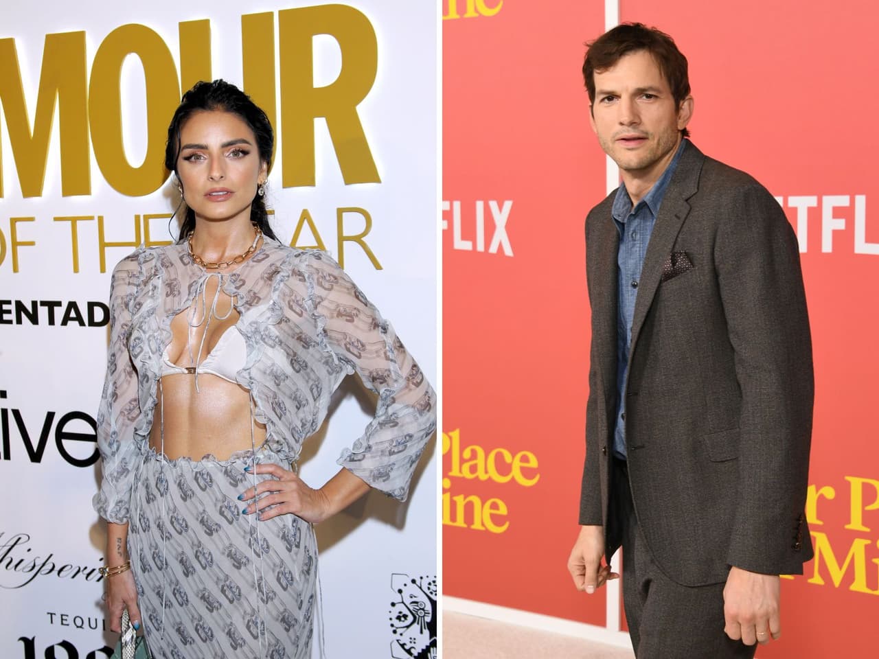 Aislinn Derbez le confiesa su amor a Ashton Kutcher