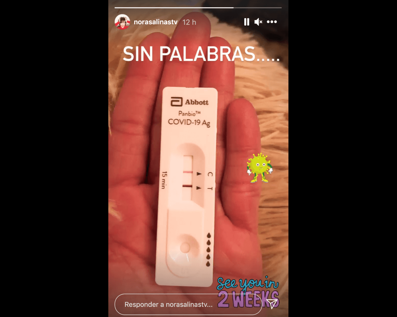 Nora Salinas tiene coronavirus