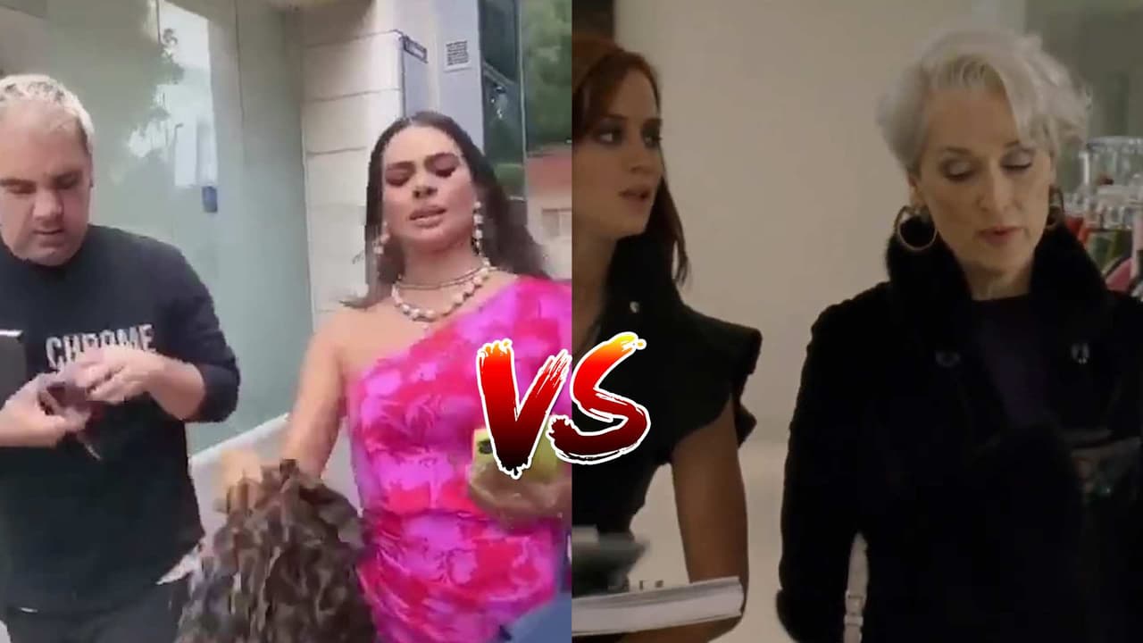 Galilea Montijo recrea escena de la película “El Diablo Viste a la Moda”