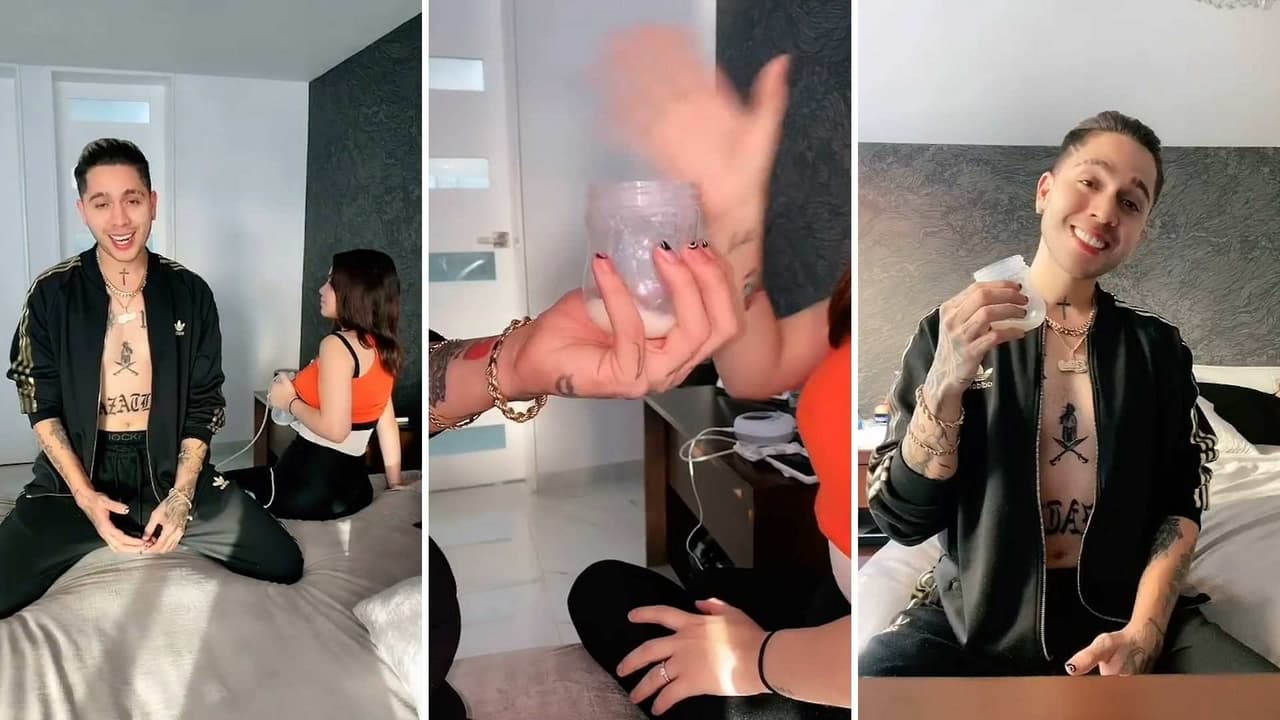 JD Pantoja le roba la cena a Juanito y se toma 'shots' de leche materna de Kim Loaiza