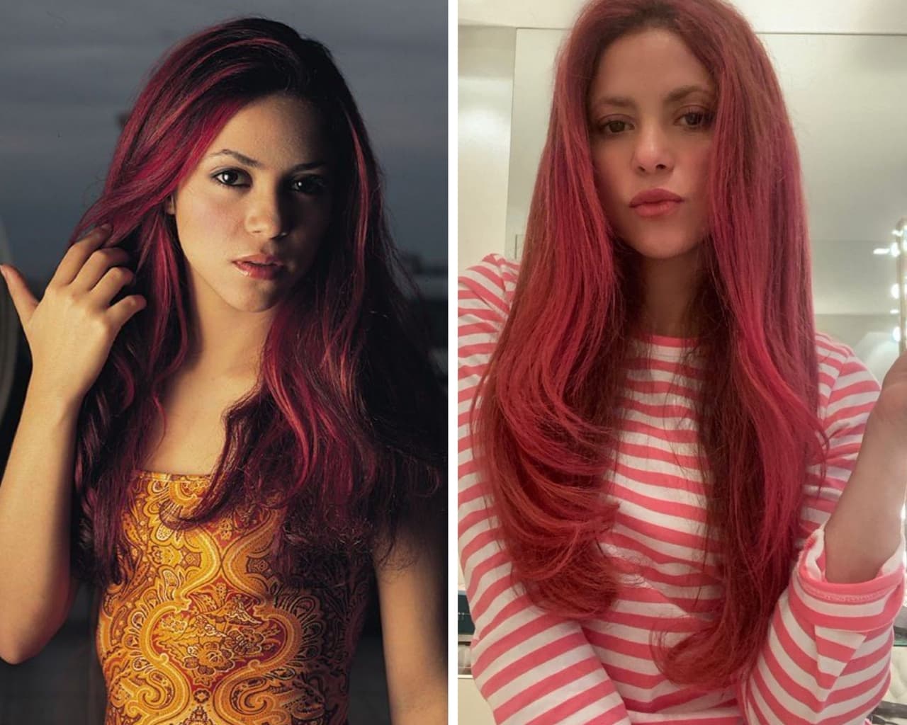 Tal parece que los cambios de look de cuarentena no terminan y quien se aventuró a una transformación para presumir nueva imagen en 2021 fue Shakira. La intérprete colombiana compartió a través de Instagram cómo fue que pinto su cabello color rosa intenso, también conocido como "hot pink", con el cual no solo hizo un cambio radical sino que incluso revivió uno de sus looks más entrañables de su carrera, cuando a finales de los noventas usó durante un largo tiempo el pelo color rojizo.
