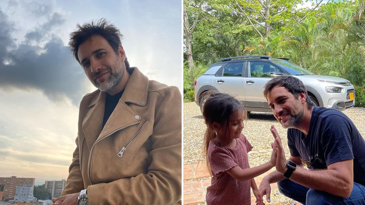 Así se entretiene Andrés Suárez con su pequeña hija