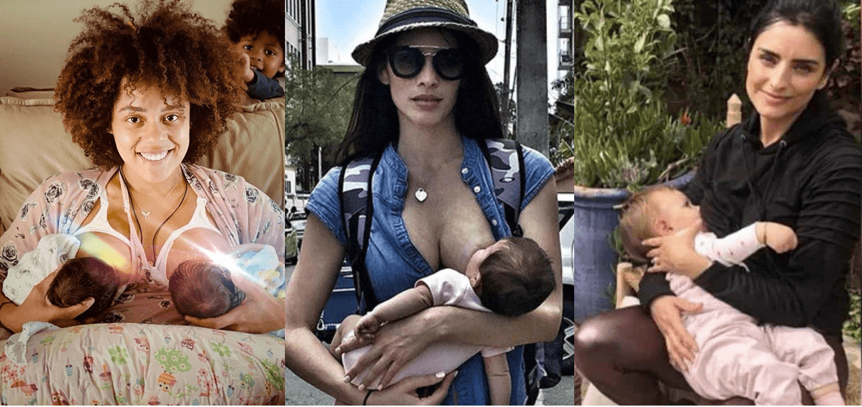 Del 1 al 7 de agosto es la Semana Mundial de la Lactancia y, para celebrarlo, Aislinn Derbez compartió una imagen de ella amamantando a su hija Kailani mientras su hermana menor, Aitana Derbez la imitaba, haciendo lo mismo con su muñeca.