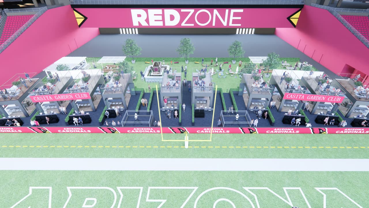 Así serán las nuevas zonas premium en el estadio de los Cardenales de Arizona