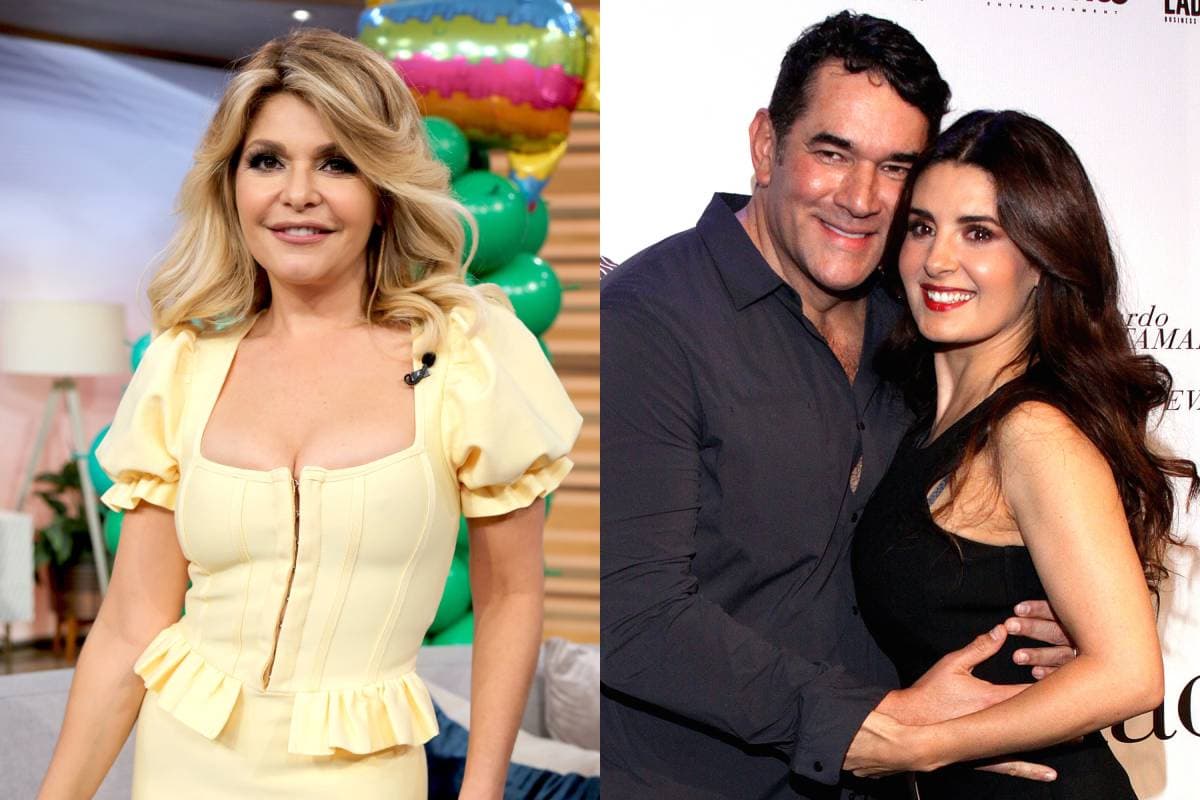 Itatí Cantoral posa junto a la hija de Mayrín Villanueva y Eduardo Santamarina