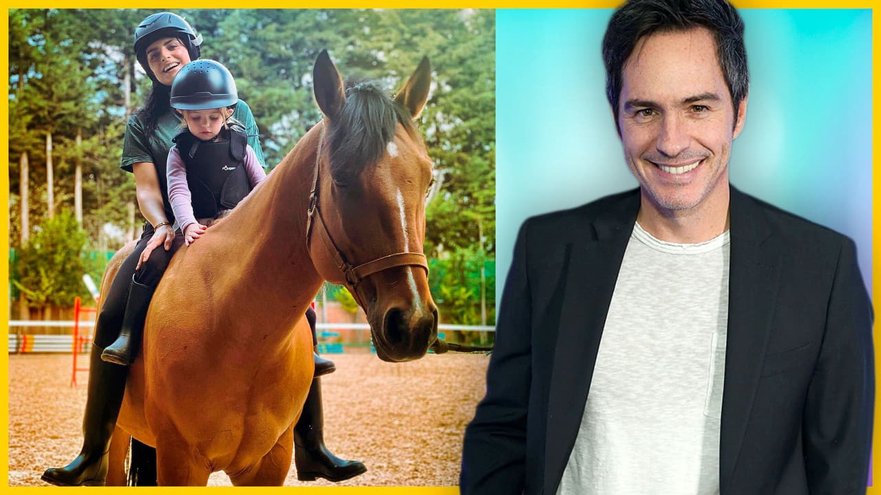 Mauricio Ochmann y Kai disfrutan de un divertido paseo a caballo
