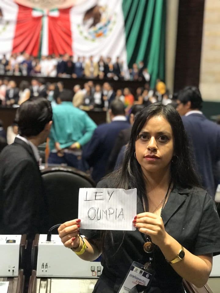 Cuando un video íntimo de Olimpia Coral Melo se filtró en Internet, la chica pensó que su mundo se acababa. Se sintió desesperada y expuesta; eventualmente decidió actuar y movilizarse para que ninguna otra mujer pasara por lo mismo que ella. Olimpia estudió leyes y, tras entender que lo que había vivido era un tipo de violencia, decidió escribir una iniciativa de ley. Años después de la terrible situación que vivió, en 11 estados de México se ha aprobado la ley de delitos contra la intimidad sexual, conocida como "Ley Olimpia". Melo ha encontrado un refugio y un soporte en otras mujeres que, como ella, fueron víctimas de un delito que hace unos años ni siquiera era considerado como tal. Ha pasado mucho desde que Olimpia decidió ponerle un alto a las burlas y reacciones de quienes veían su video... pero esa pequeña decisión se convirtió en una serie de acciones que todavía resuenan y le demuestran al resto de las mujeres que no están solas.