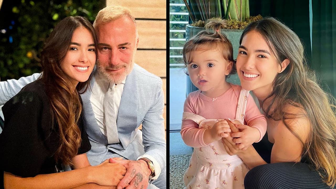 Así se entretiene la bebé de Gianluca Vacchi; no necesita de lujos