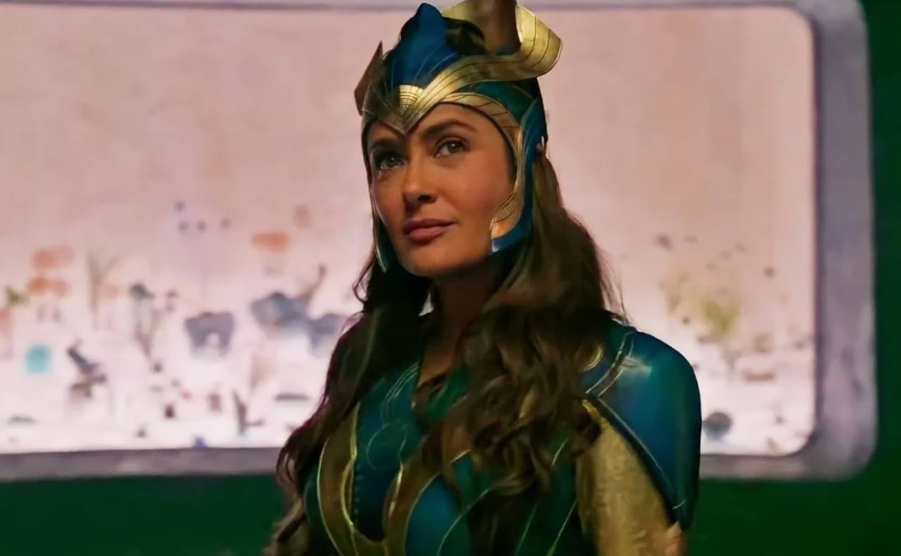 Salma Hayek confiesa que lloró al verse como heroína de piel morena en ‘Eternals’