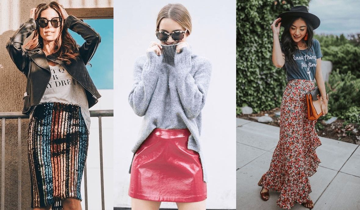 Minis, de piel, maxi, con holanes, de pana y hasta estilos short; estas son algunas de las mejores formas para sacarle provecho a tu colección de faldas, sin importar la temporada. Renueva tu estilo e intenta nuevos outfits con las siguientes 25 ideas.