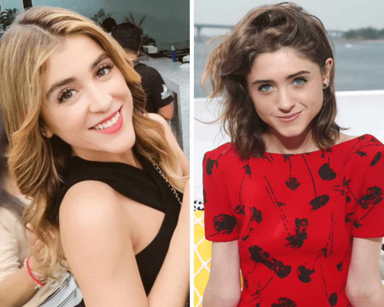 <b>Cassandra Sánchez Navarro y Natalia Dyer, de <i>Stranger Things. </i></b>