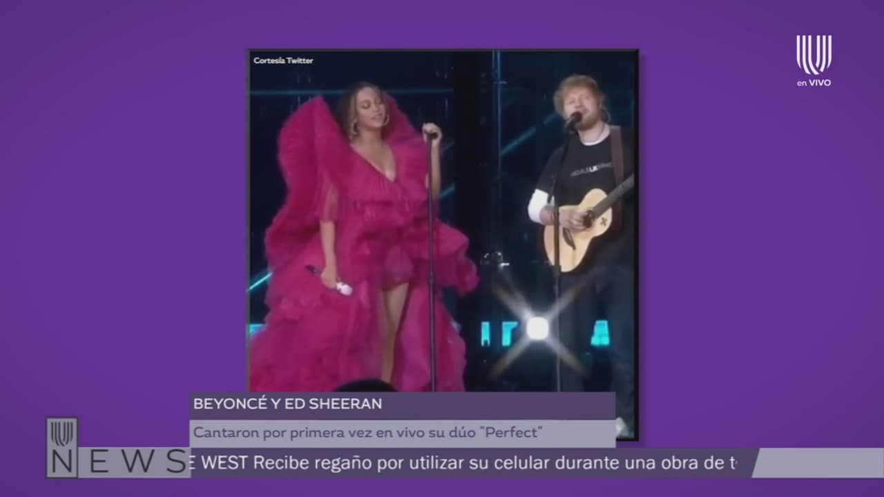 Beyoncé y Ed Sheeran cantan en vivo &#39;Perfect&#39;