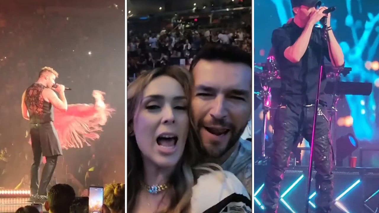 Así se divirtieron Jacky Bracamontes y su esposo en concierto de Ricky Martin y Enrique Iglesias