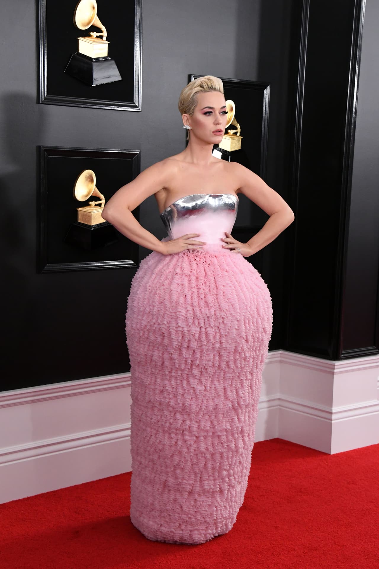 LOS ANGELES, CALIFORNIA - FEBRUARY 10: Katy Perry attends the 61st Annual GRAMMY Awards at Staples Center on February 10, 2019 in Los Angeles, California. (Photo by Jon Kopaloff/Getty Images)