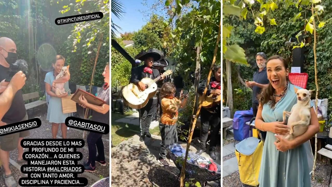 Consuelo Duval termina el rodaje de su próxima película en Chile y la despiden con todo y mariachi