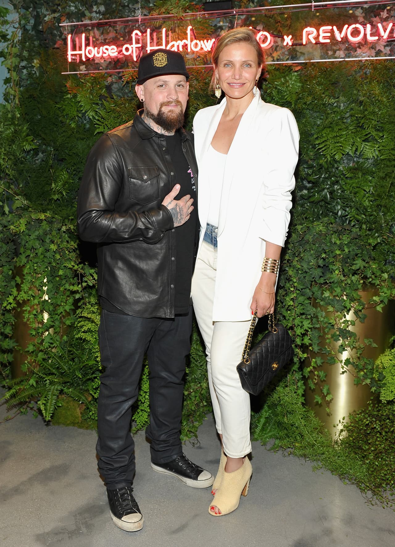 LOS ANGELES, CA - JUNE 02: Guitarist Benji Madden and actress Cameron Diaz attend House of Harlow 1960 x REVOLVE on June 2, 2016 in Los Angeles, California. (Photo by Donato Sardella/Getty Images for REVOLVE)