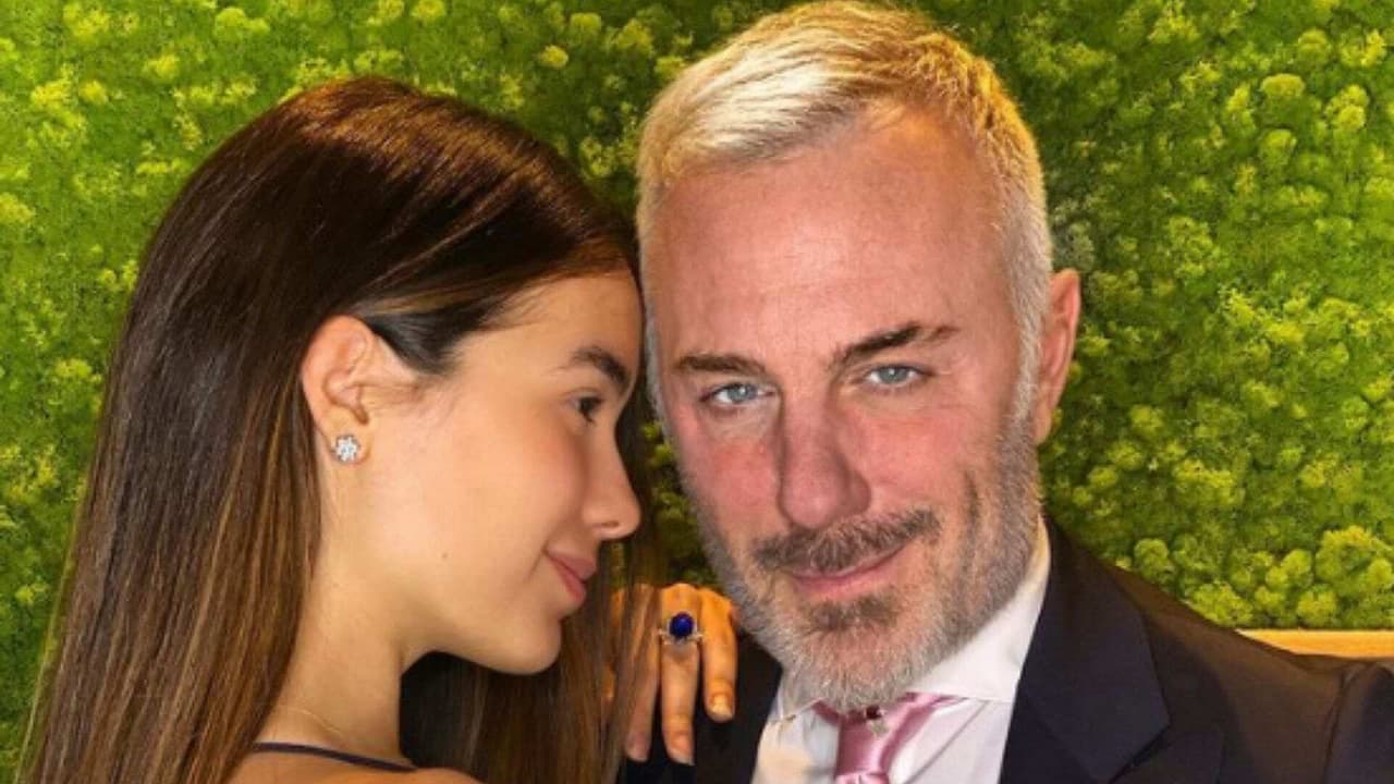 Gianluca Vacchi le lleva mariachi a Sharon Fonseca en su cumpleaños