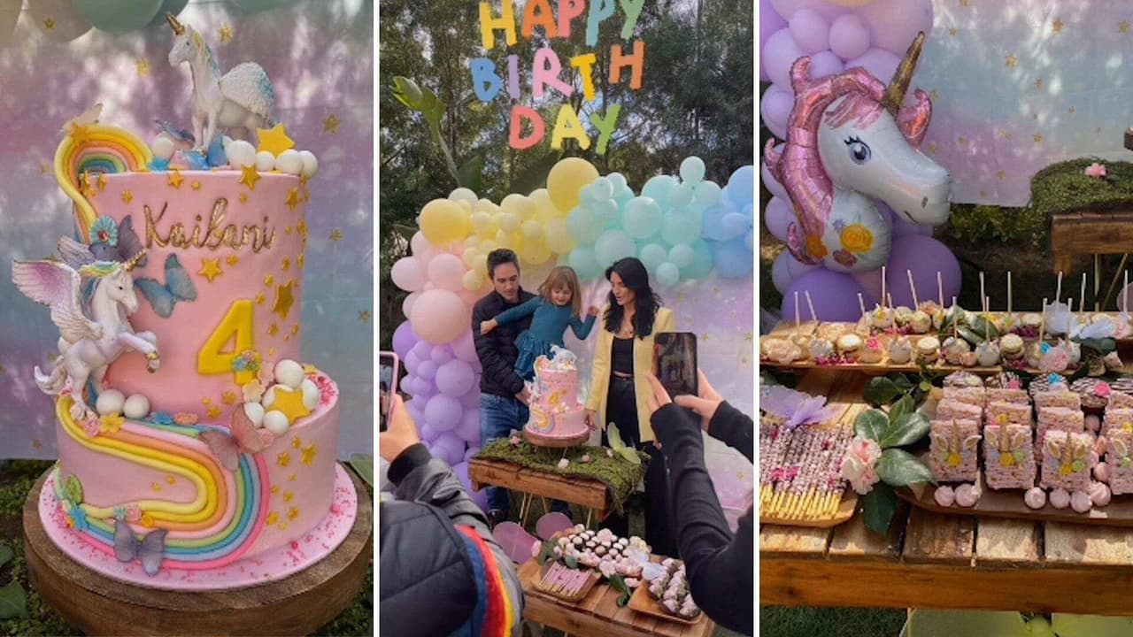 Kailani celebró su cumple con sus papás y así fue su mágica fiesta