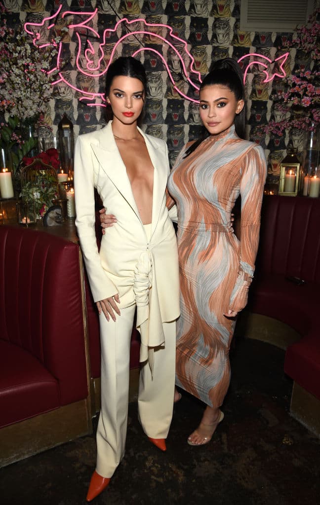 NEW YORK, NY - MAY 08: (L-R) Model Kendall Jenner and Founder, Kylie Cosmetics Kylie Jenner attend an intimate dinner hosted by The Business of Fashion to celebrate its latest special print edition 'The Age of Influence' at Peachy's/Chinese Tuxedo on May 8, 2018 in New York City. (Photo by Dimitrios Kambouris/Getty Images for The Business of Fashion)