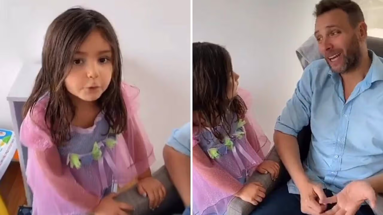 Patricio Borghetti y su hija Gia protagonizan tierno video de Tik Tok