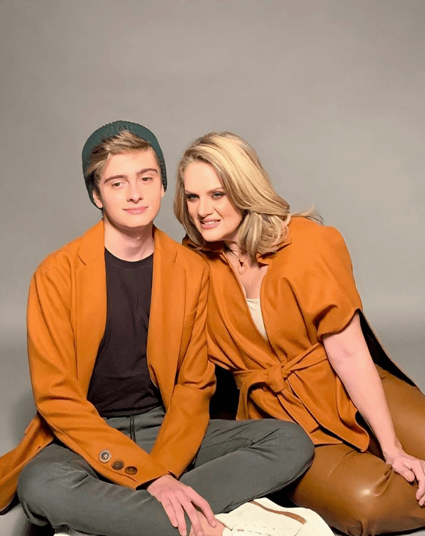 Erika Buenfil y su hijo Nicolás