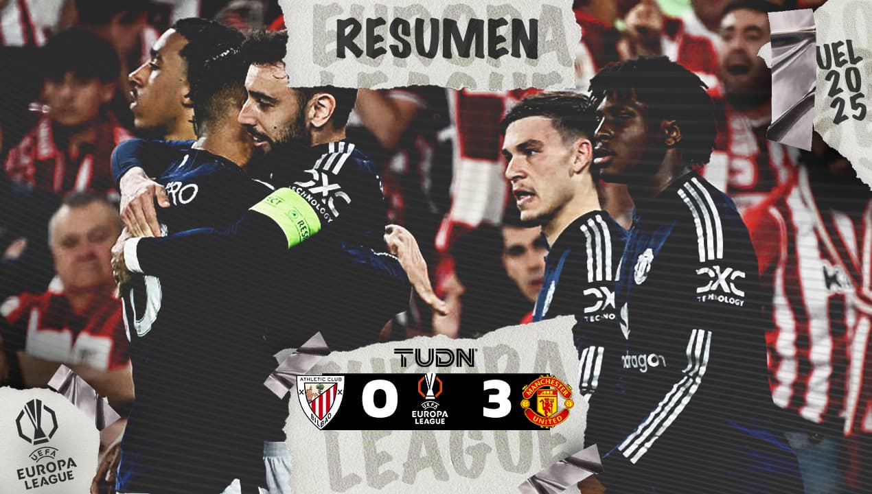 Resumen | Manchester United aplasta de visita al Athletic con tres tantos 