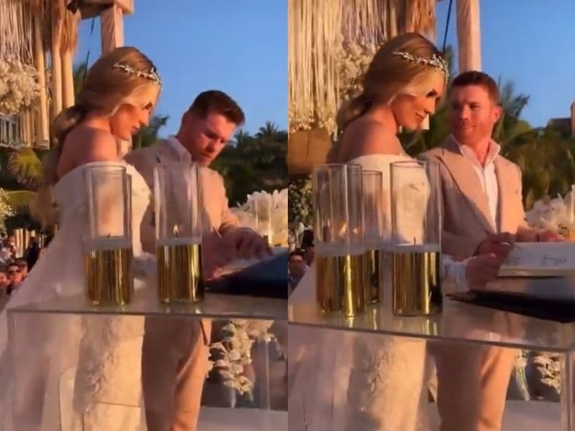 Así fue la boda de Canelo Álvarez.