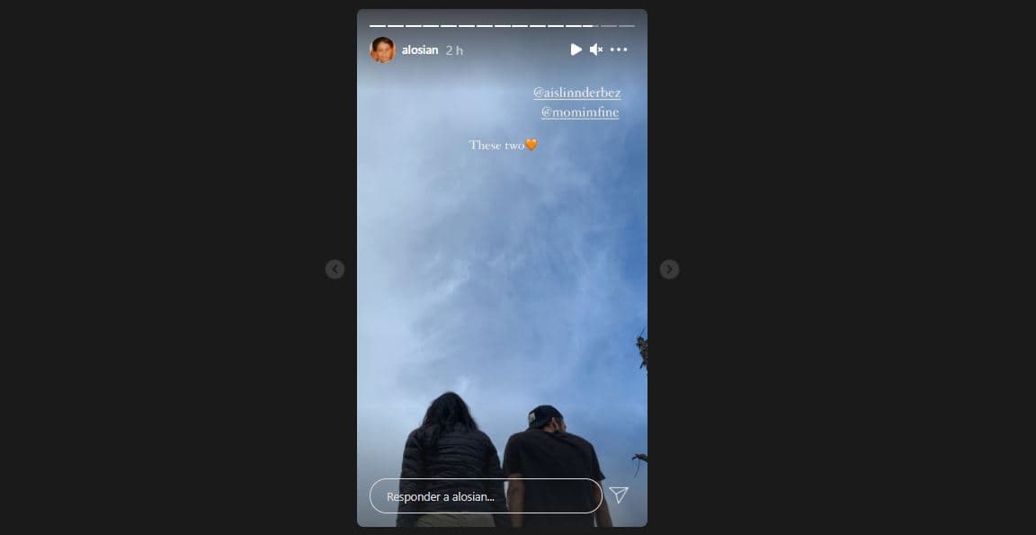 Alosian Vivancos publicó la foto que desató rumores de nuevo romance entre Aislinn Derbez y Jonathan Kubben.