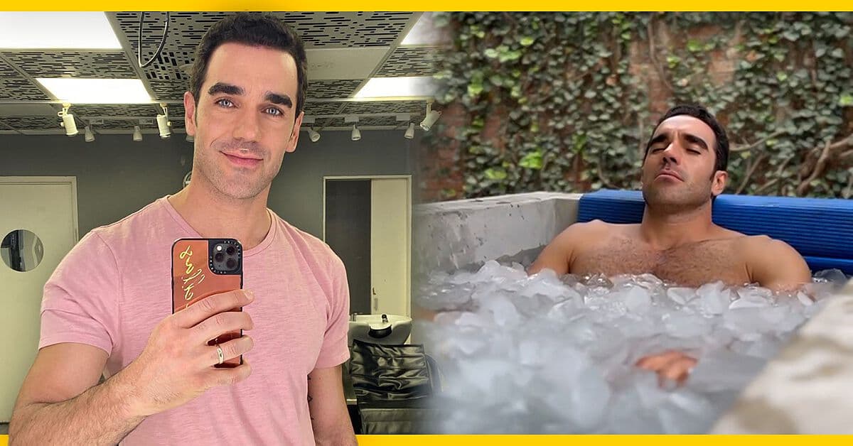 Video: Marcus Ornellas se mete a tina con hielos y reacciona eufórico