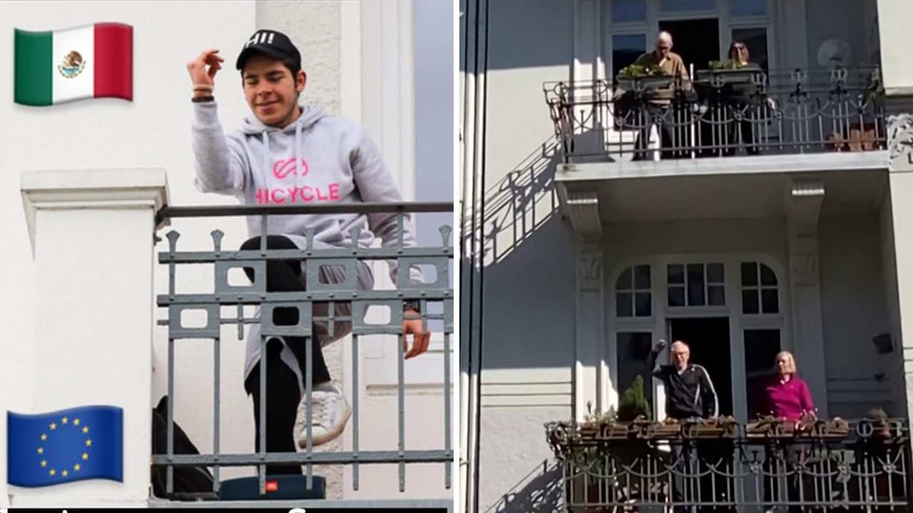 En medio de la cuarentena, este entrenador mexicano sale a las calles a motivar a sus vecinos en Alemania