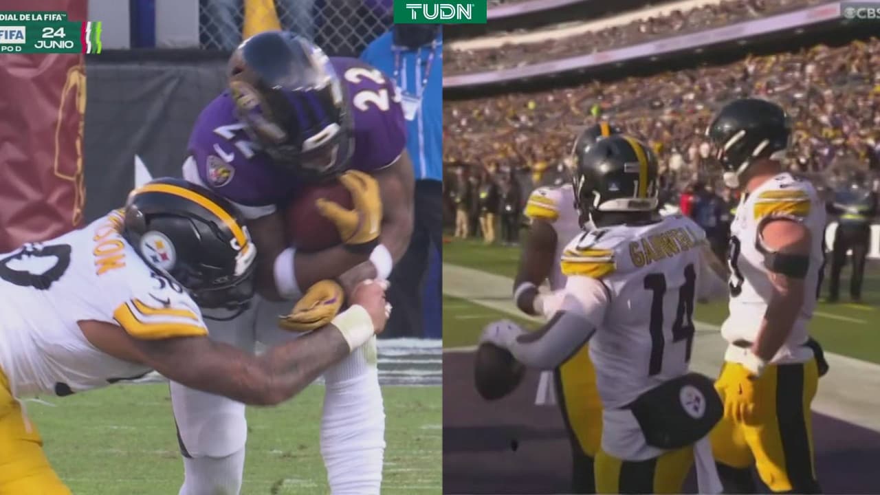 Terrible lesión de Malik Harrison de Steelers ante Ravens