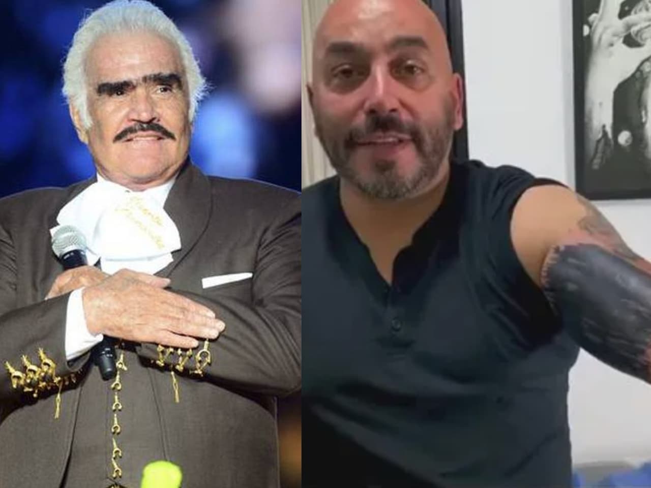 Lupillo Rivera confiesa que se borró por 'accidente' el tatuaje en honor a Vicente Fernández