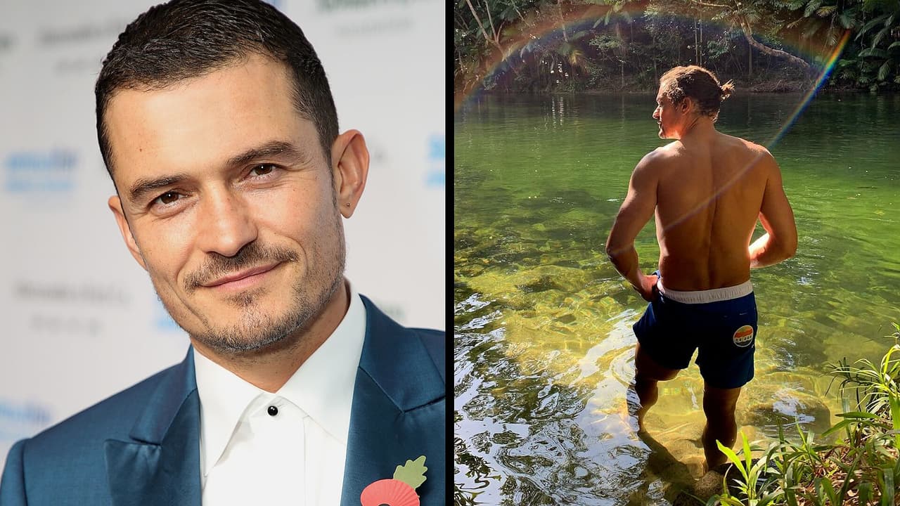 Orlando Bloom roba miradas por salir en traje de baño a limpiar la playa