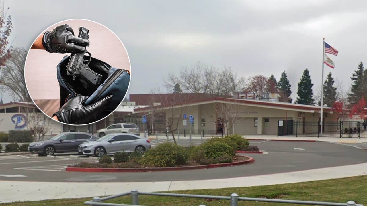 Encuentran dos armas cargadas cerca de una escuela secundaria en Turlock; una se disparó accidentalmente