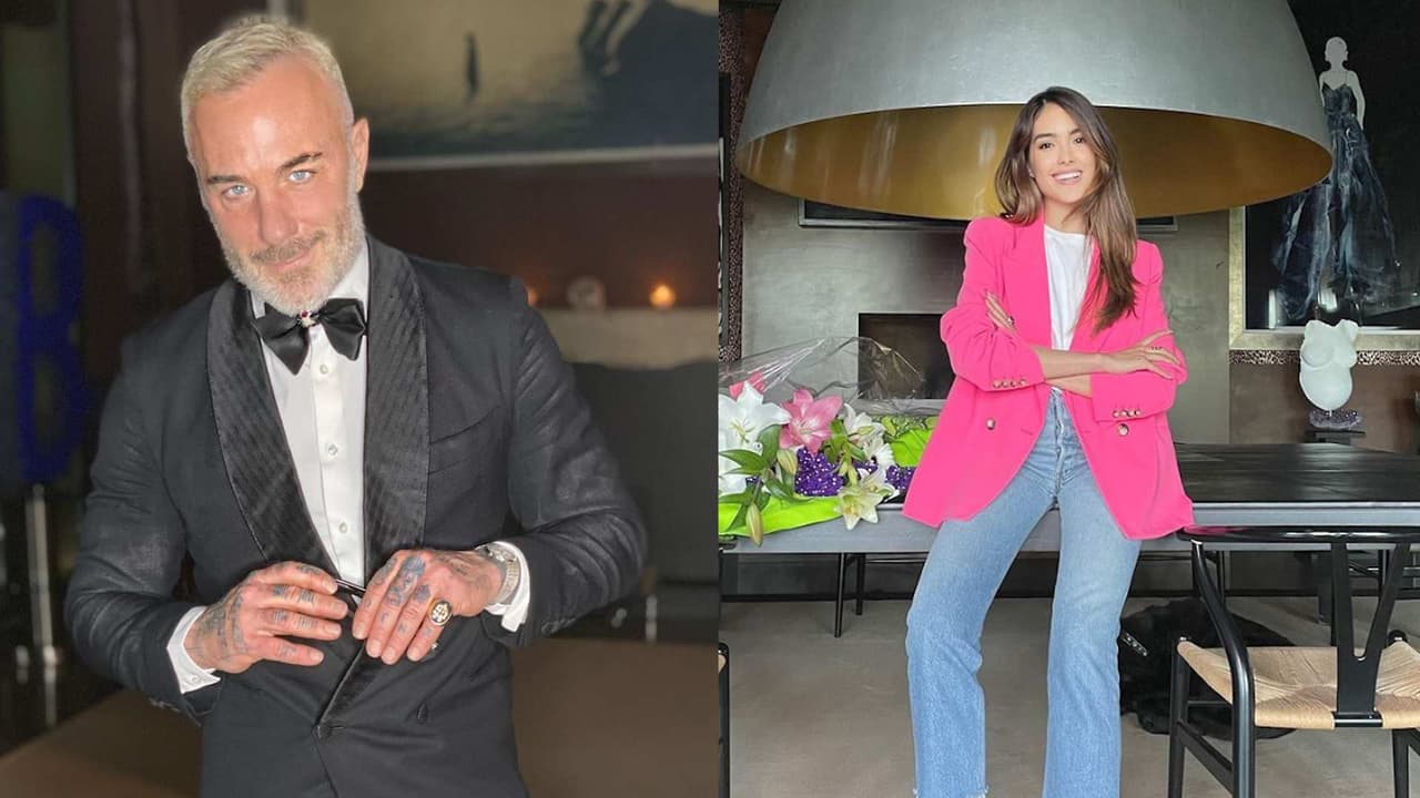 Sharon Fonseca y Gianluca Vacchi ya se pusieron la vacuna; ella temblando de miedo y él lo hizo hasta sin camisa