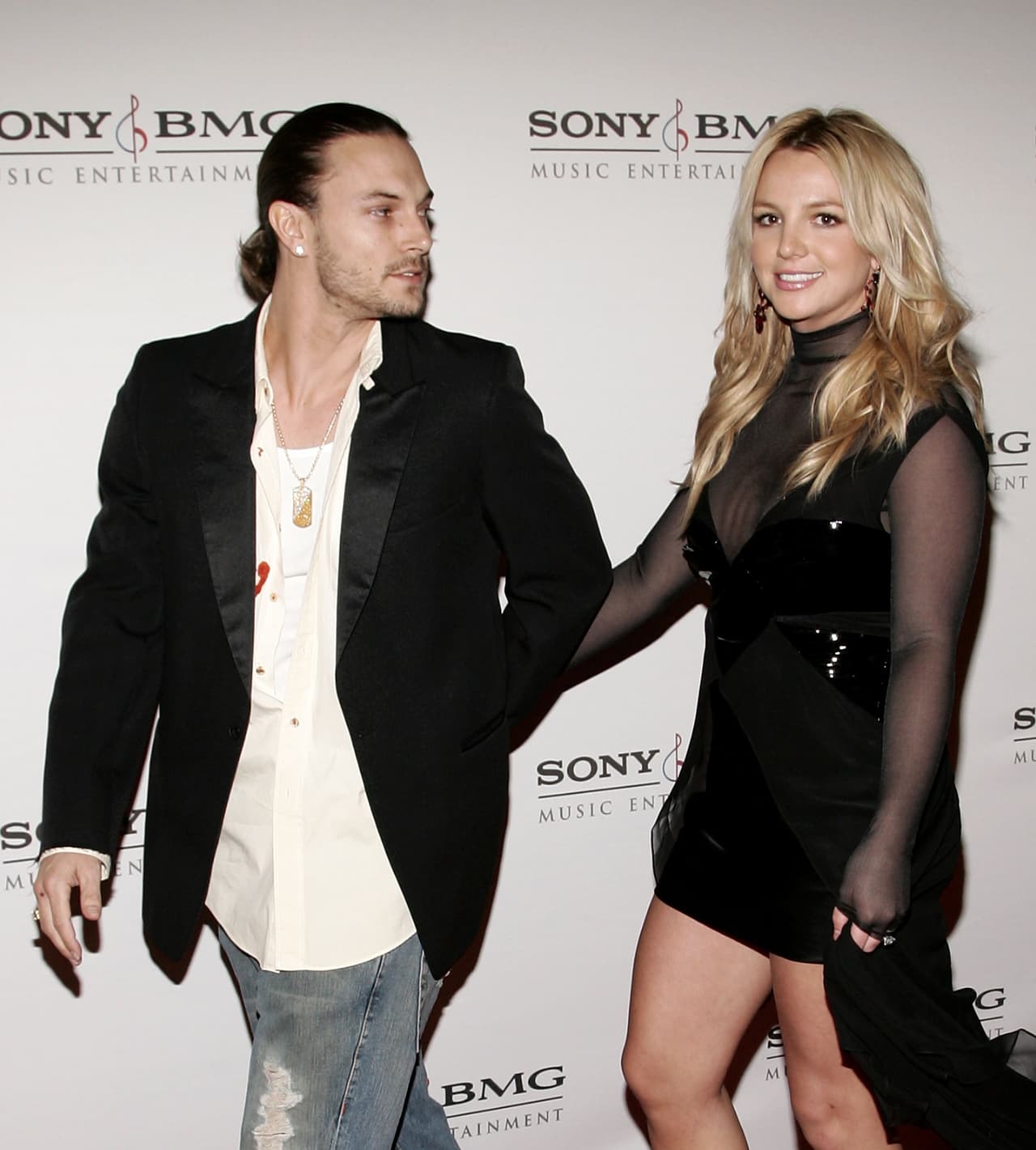 Kevin Federline y Britney Spears en febrero del 2006.