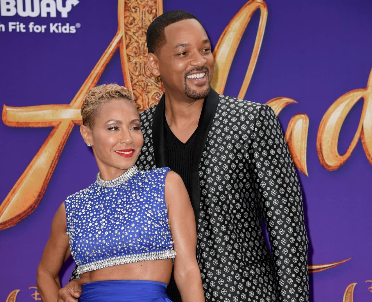 Jada Pinkett Smith y Will Smith en la premier de 'Aladdin' en 2019