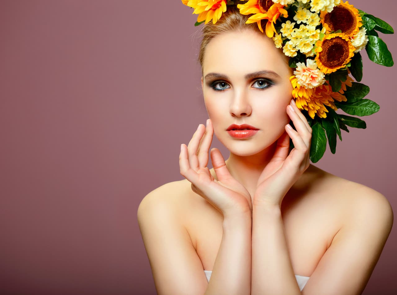 beautiful young blonde woman