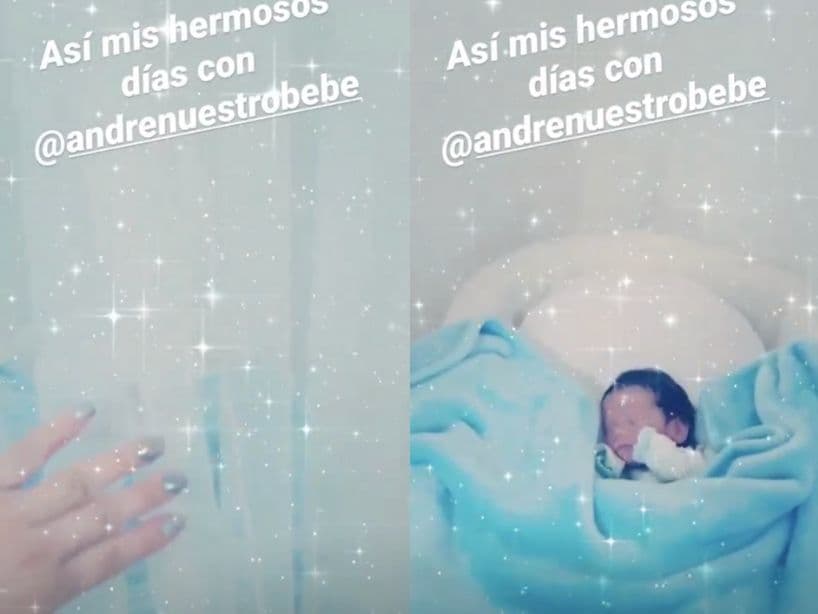 Sus seguidores tuvieron que esperar a que el bebé cumpliera una semana de nacido para que la actriz por fin presentara a André en una adorable historia de Instagram.