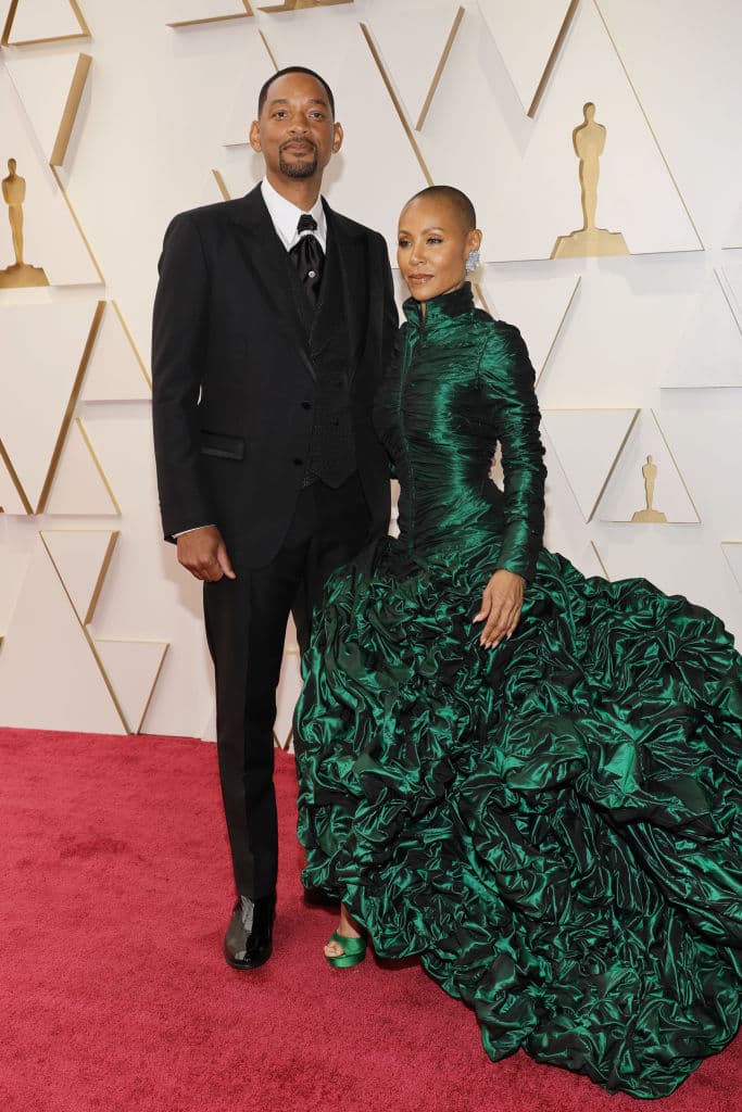 HOLLYWOOD, CALIFORNIA - MARCH 27: (L-R) Will Smith and Jada Pinkett Smith attend the 94th Annual Academy Awards at Hollywood and Highland on March 27, 2022 in Hollywood, California. (Photo by Mike Coppola/Getty Images)