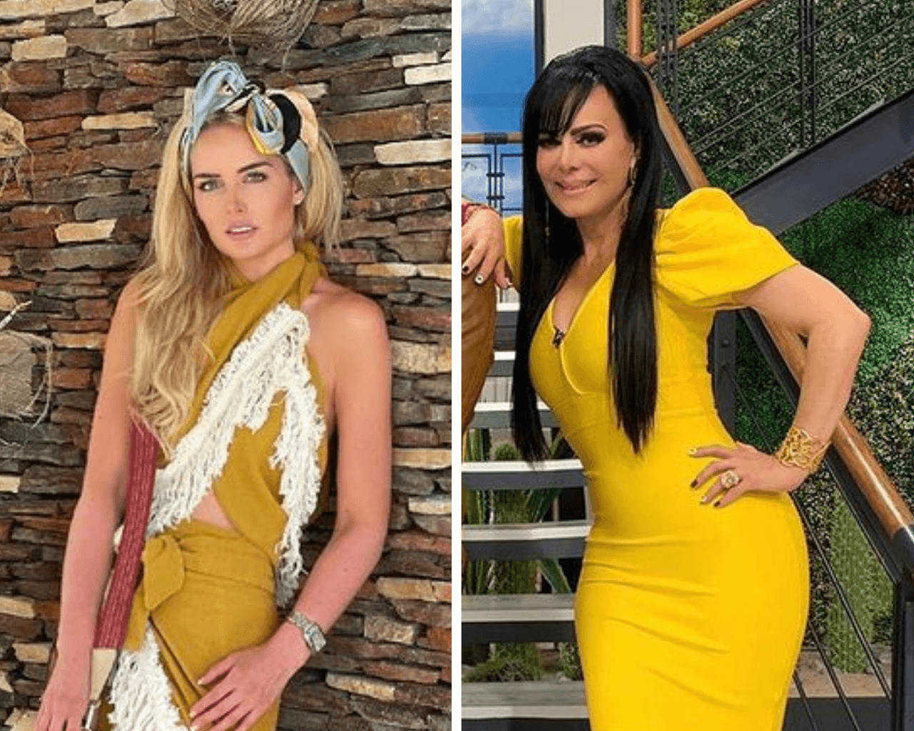 ¿Quién lo usó mejor? Maribel Guardia y Tania Ruiz presumen el mismo look amarillo de dos piezas
